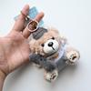 Keychain Pendant Cartoon Appearance Biscuit Bear Charm Key Chain Soft Touch Backpack Hanging Decoration