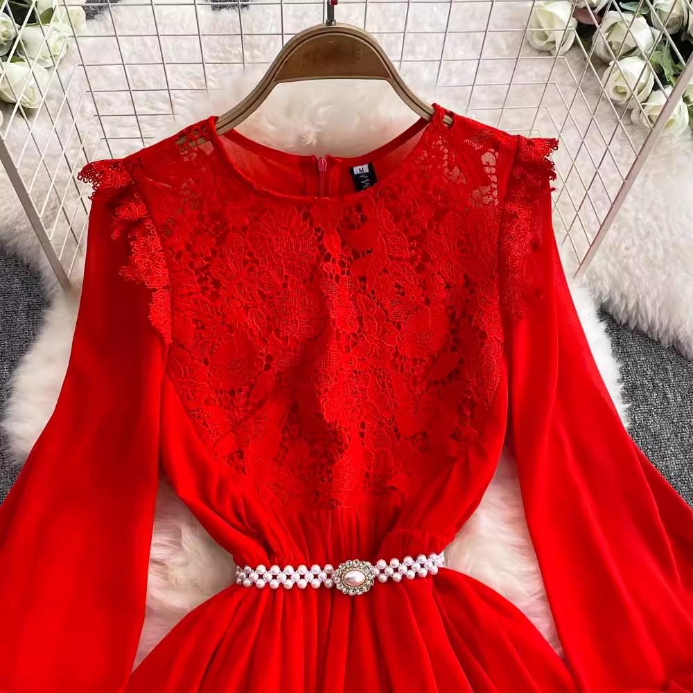 sachin and babi light blue dress Elegant Autumn Chiffon Round Neck Lantern Sleeve Long Sleeve Navy Blue  Bridesmaid Dress, Suitable For Special Occasions, Galas, Wedding Guests,  Etc