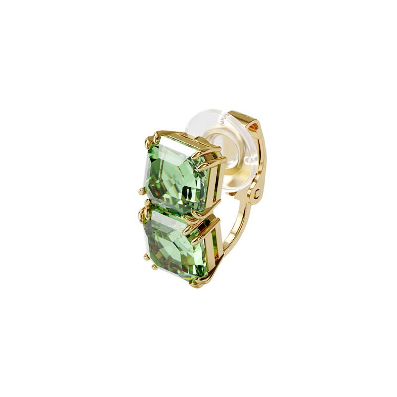 Swarovski Millenia Single Cut Gold Plated Ear Clip Women s Green 5602389