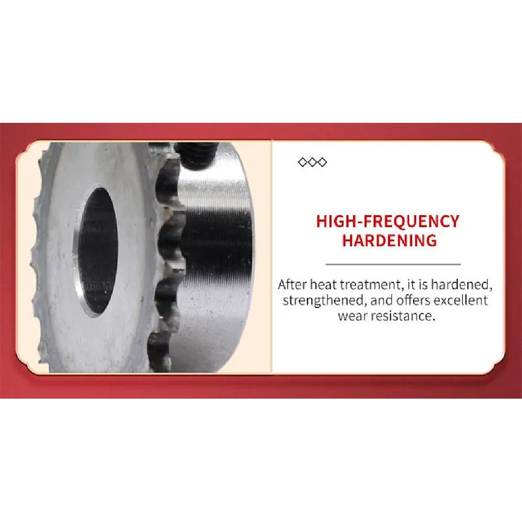 1pc 04C 2Pitch 15mm Height 10 Teeth Standard Sprocket 6/8/10mm Bore With M5*1 Setscrew Hole Ready To Install