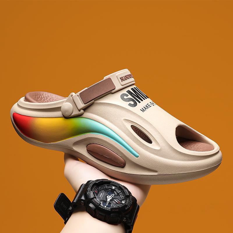 Hot Sale Summer Men's Slippers Fashion Mens Non-slip EVA Platform Beach Shoes Outdoor Man Sandals Classic Soft Couple's Slipper