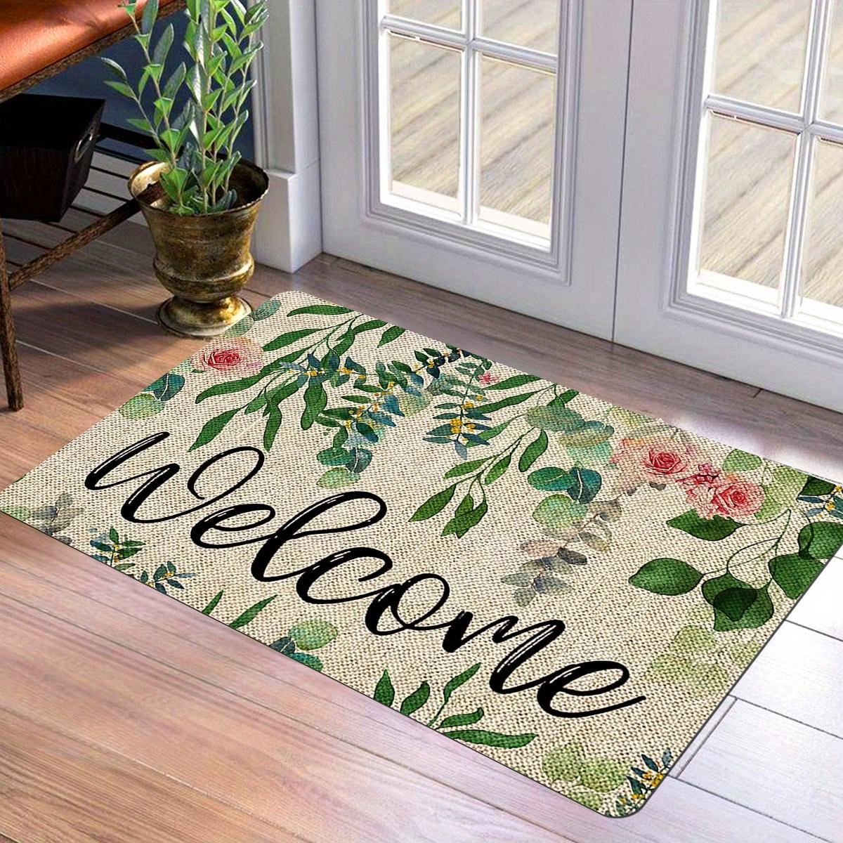 

1Pcs Anti Fatigue Kitchen Rugs, Fresh Flower Print Waterproof Non-Slip Thick Cushioned Kitchen Mat Heavy Duty Comfort Standing Mat for Kitchen 40*60cm
