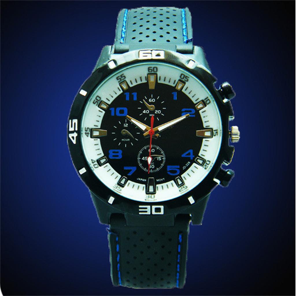 Herren Wasserdicht Leuchtend Lauf Wecker Uhr