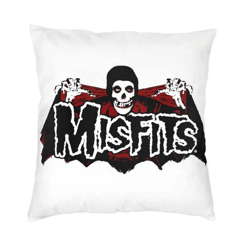 Misfits Horror Punk Rock Band Pillow Case xcm Decor Home Kawaii Outdoor Cushions Square Pillowcase