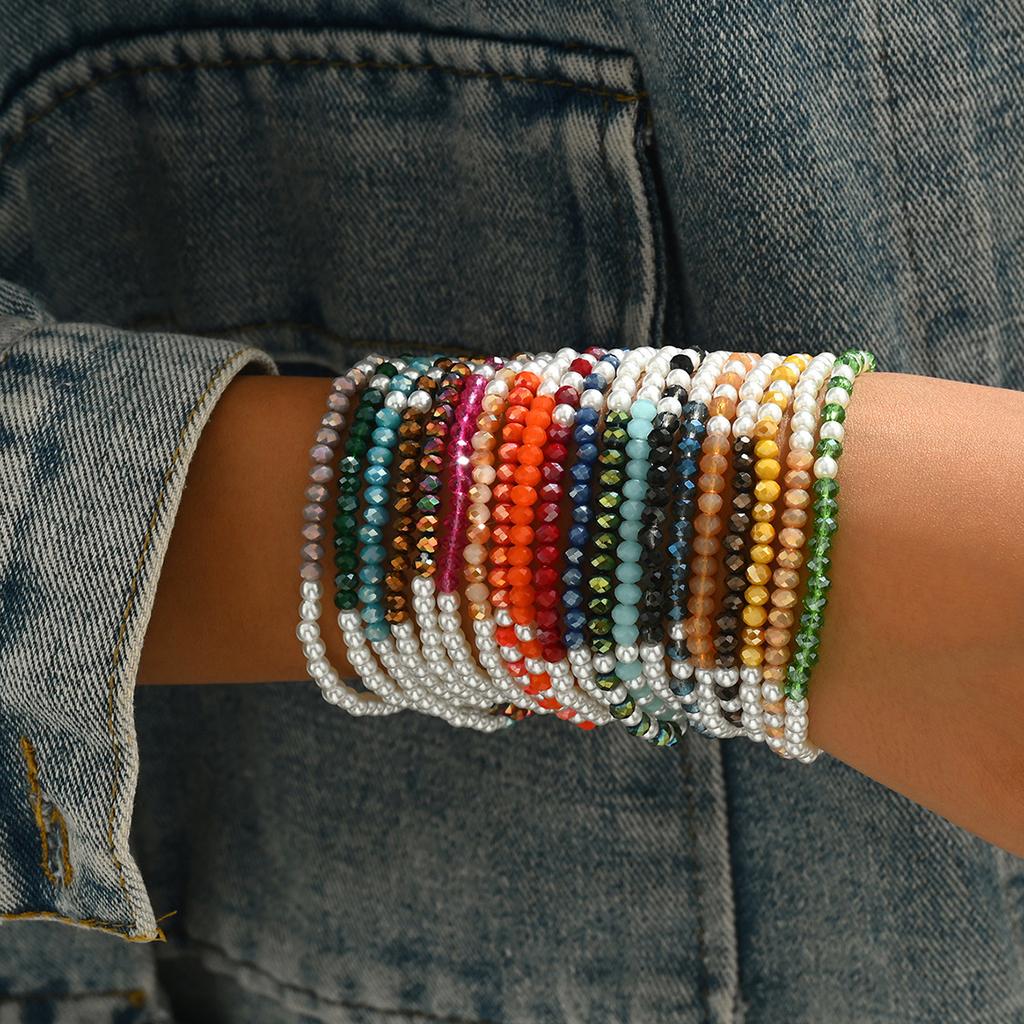 Simple bohemian ladies multi-layer bracelet hand-woven premium bracelet set wholesale