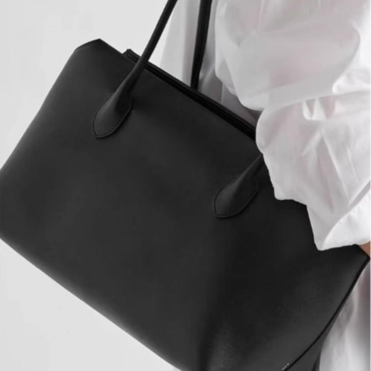 2026 Simple Single Shoulder Bag, Genuine Leather Large Capacity Underarm Bag, Handheld Tote Bag