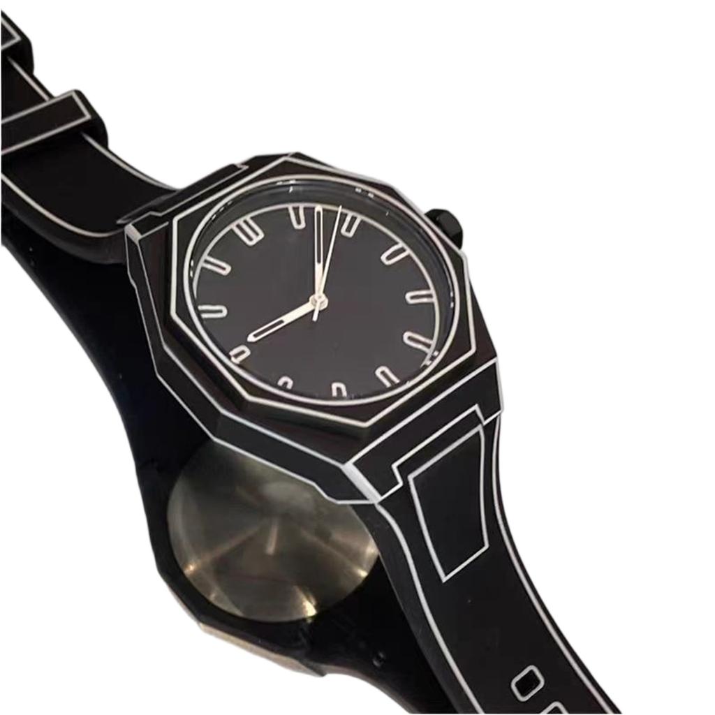 Vanntett lysende løpevekkerklokke for menn