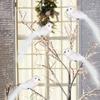 Beautiful Fake Feathers Artificial Bird 12pcs Christmas Tree Birds With Clip Xmas Pendant Drop Ornaments Home Garden Decoration