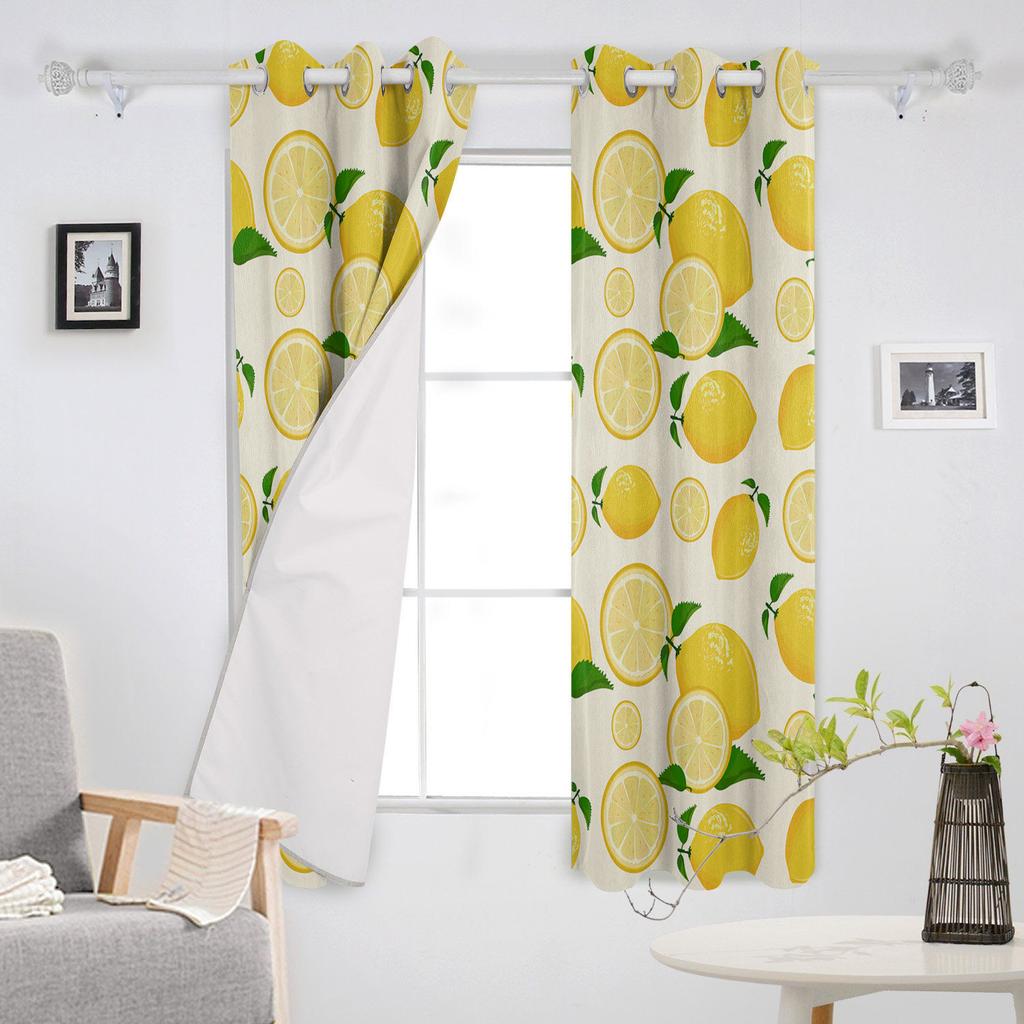 Piccolo Stile Fresco Estivo Limone Frutta Lusso Tende per la Casa Moderne Forniture per la Casa Soggiorno Camera da Letto Tende Personalizzate