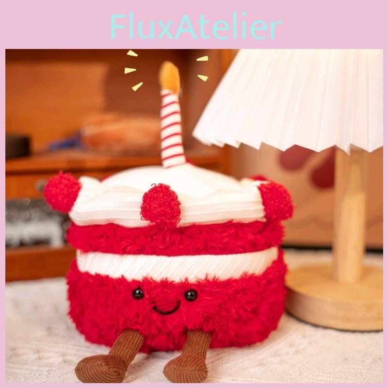 Cartoon Strawberry Cake Plush Toy Dolls Children Room Decoration Birthday Gifts