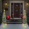 LED Solar Powered Christmas Tree Warm Light Floor to Ceiling Wrought Iron Outdoor Courtyard Decorative Landscape Street Light