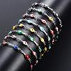 4mm Stainless Steel Bone Turkish Evil Eye Link Hand Chain Bracelet for Women Girl Wristband Anklets Metal Jewelry Summer Gift