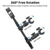 5 Section Telescoping Action Camera Clamp With 360  Ball Head Adapter Double Grips For Sports Recording Accessories