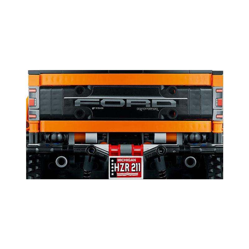 1 Stück Bausteine Zubehör 77595 Aufkleberbogen Teile passend für 42126 F-150 Raptor Steine Set DIY Autos Modell Spielzeug Geschenke
