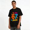 Retro Street Style Number 67 Graphic Casual Tee Pure Cotton T-shirt