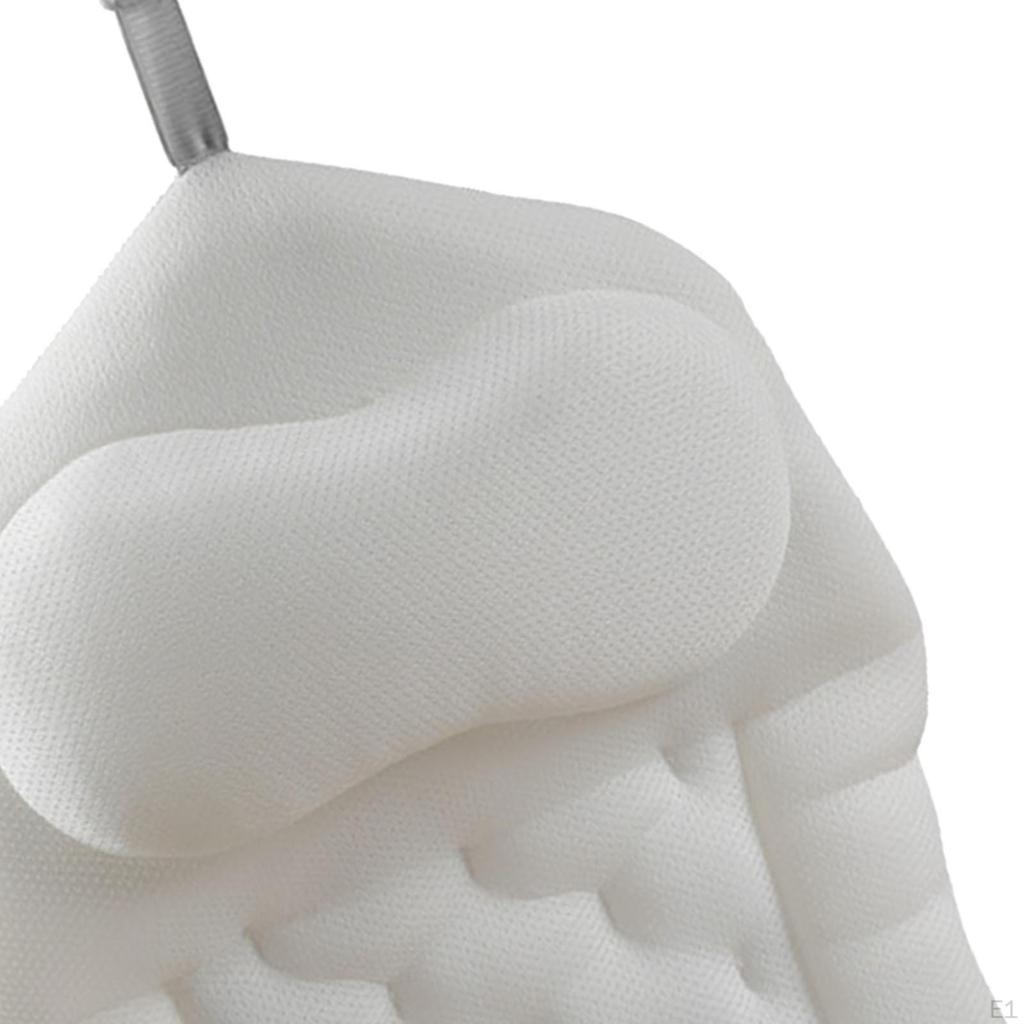 Bath Pillow Bathtub with Hook for Easy Hanging Headrest SPA Bathroom