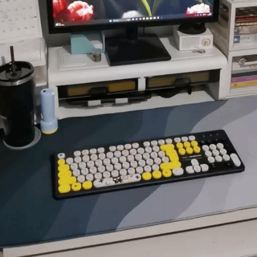 Creative Pattern Mouse Pad Stitched Edge Keyboard Mice Mat Creative Mouse Mat  Office Supplies