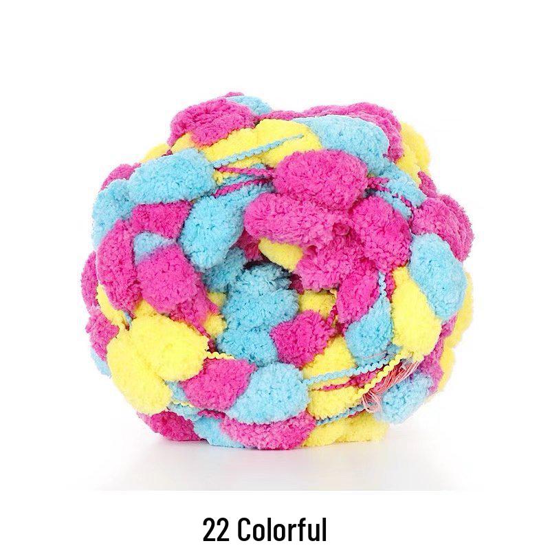 Chunky Wool Yarn for Knitting Blankets - Large Ball for Cushions, Carpets, and DIY Projects.