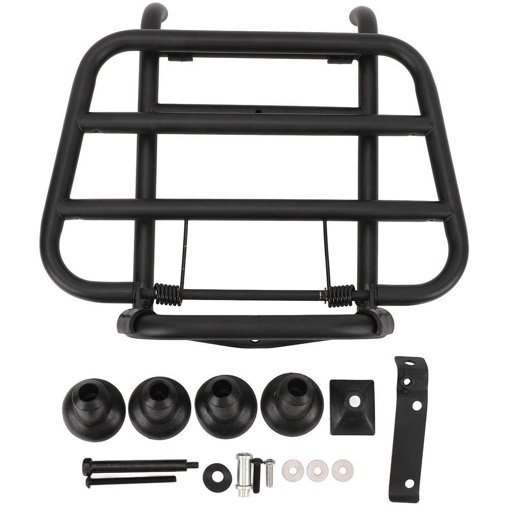 Motorcycle Front Luggage Rack Iron Scratch Resistant Cargo Holder Shelf Replacement for Vespa