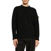 Stone Island Lambs Wool Crewneck Black Men Tops 8115568A3-V0029