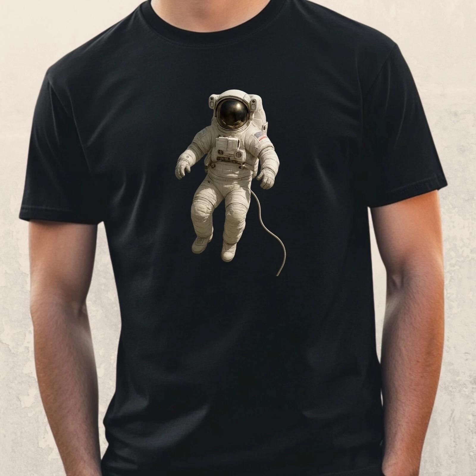 T-Shirt Herren Astronaut schwebt im Weltraum Motiv Baumwolle Größe S bis 5XL XXXXL