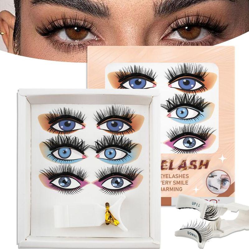 Lashie - geschwungen, magnetisch, klebefrei, Multipack, künstliche Wimpern