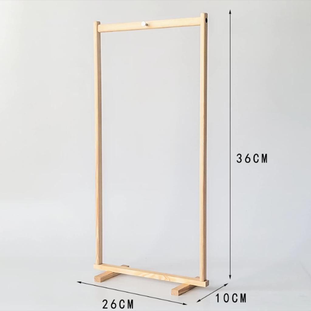 Wind Chime Stand Gong Stand Wooden Stable Decorative Multipurpose Chime Hanger Hanging Rack for Countertop Meditation Desktop