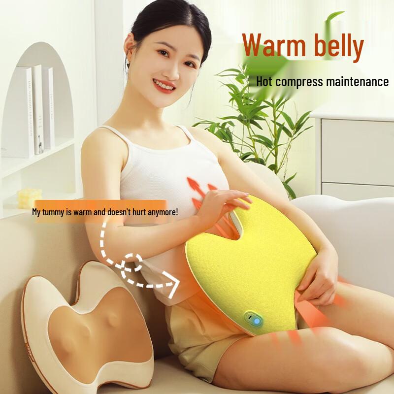 HEZHENG Cordless Lumbar & Abdominal Massager with Heat