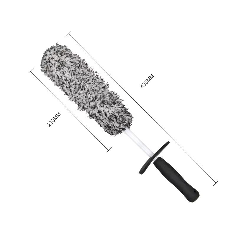 Car Wash Brush Microfiber Wheel Brush Cleaning Gloves Non-Slip Handle Plush Rims Spokes Wheel Washing Brushes Car Accessories