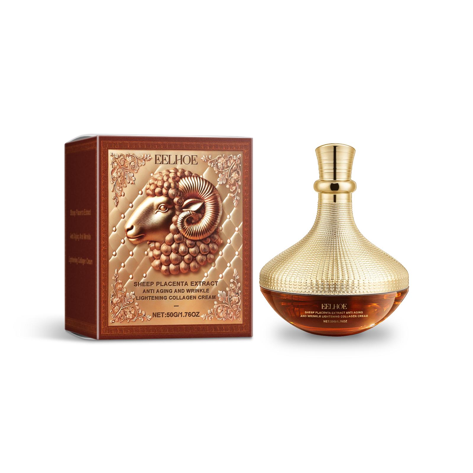 

Увлажняющий крем с плацентой EELHOE, увлажняющий крем для подтяжки кожи лица, укрепляющий и смягчающий кожу, увлажняющий крем