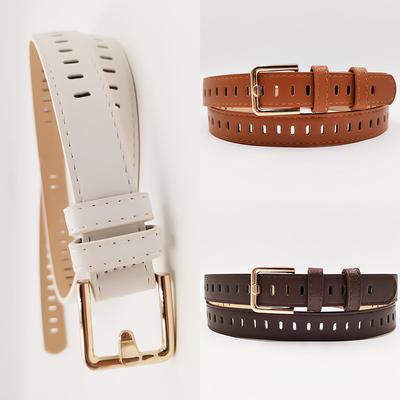 New Hollow Hole-free Ladies Belt, Student Versatile Jeans Decorative Belt