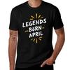 Legends Are Born In April Birthday T-Shirt Plus Size Lightweight Top