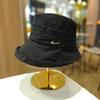 Folded bucket hat women's spring and summer temperament versatile sunscreen hat face covering fashion breathable basin hat women