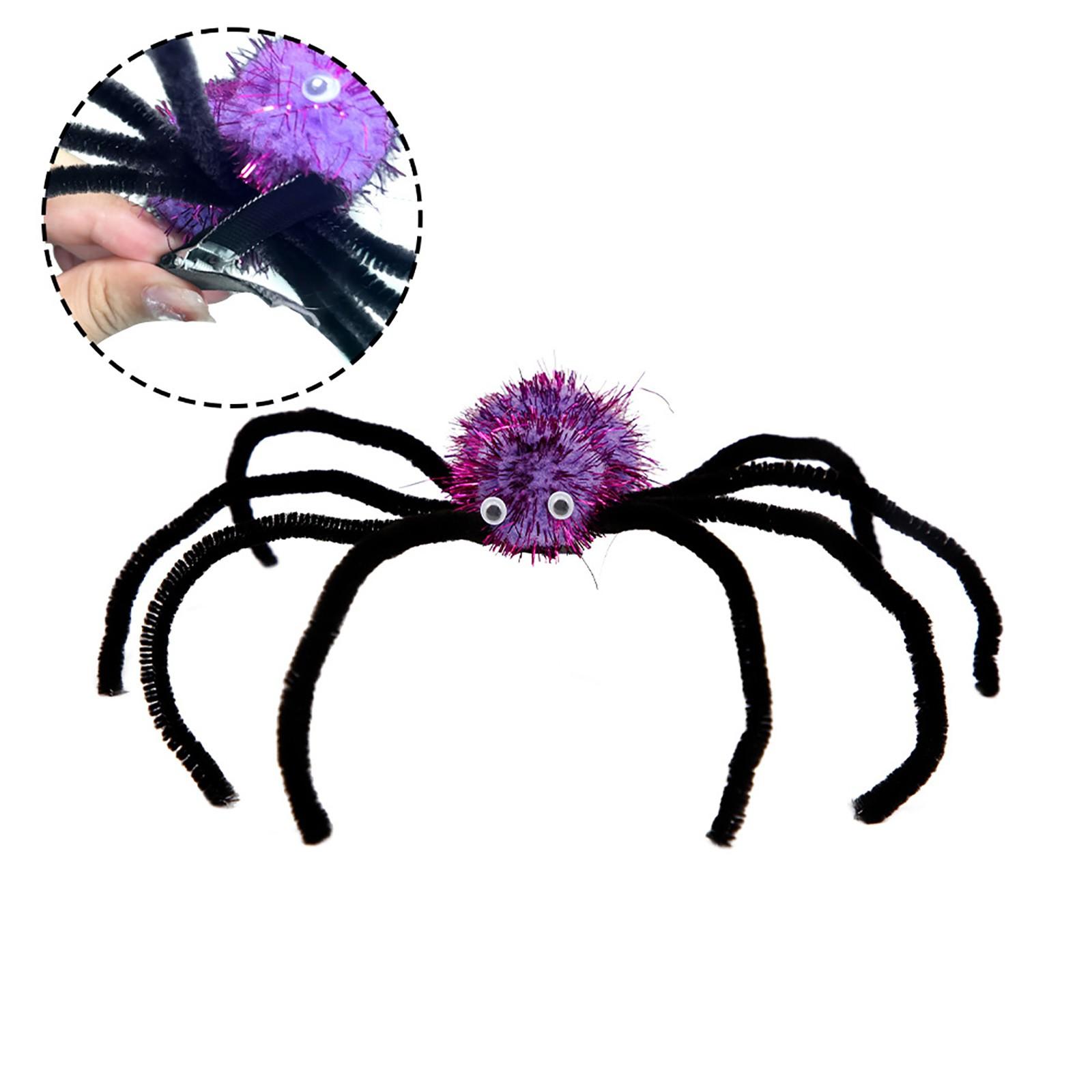 

Halloween Hair Clips For Women Girls Halloween Spider Hair Clips Spider Hair Barrettes Black Horror Hairpins Spooky Hair Pins Halloween One Size фіолетовий