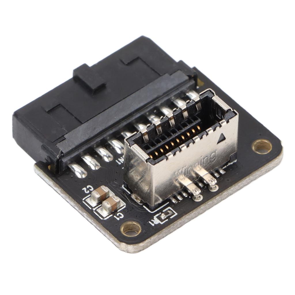 Computer Chassis Adapter USB3.0 19P 20P To TypeE 90  Degrees  Transfer Angle Design Positive Card Slot Converter