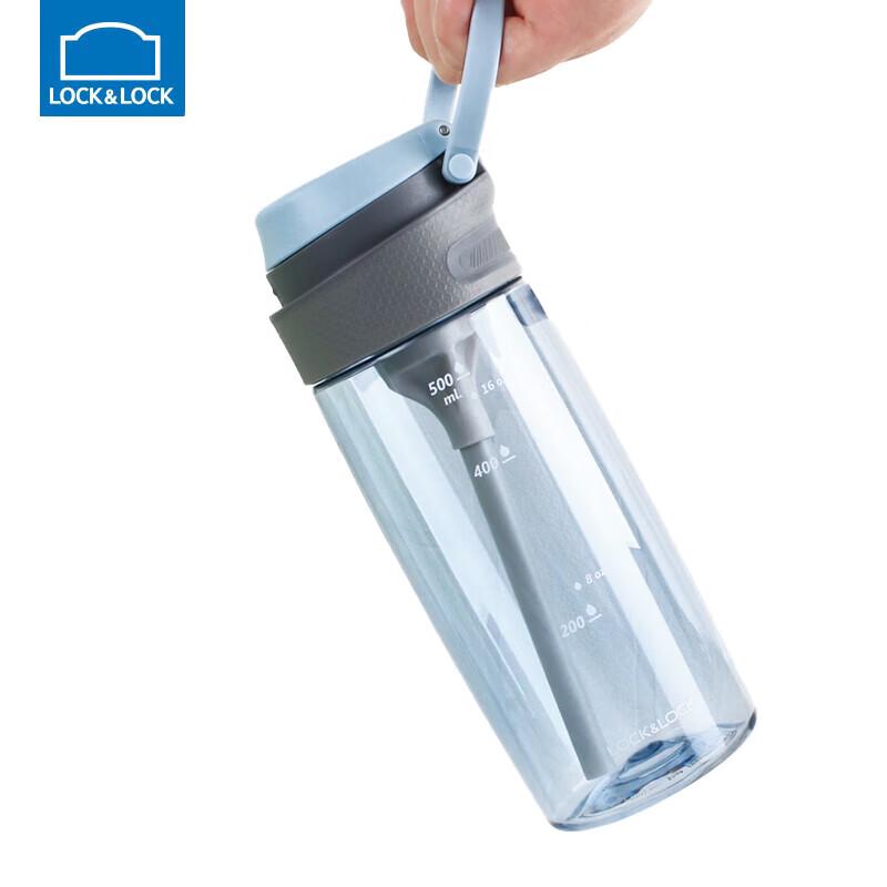 LocknLock Portable One-Touch Straw Water Bottle