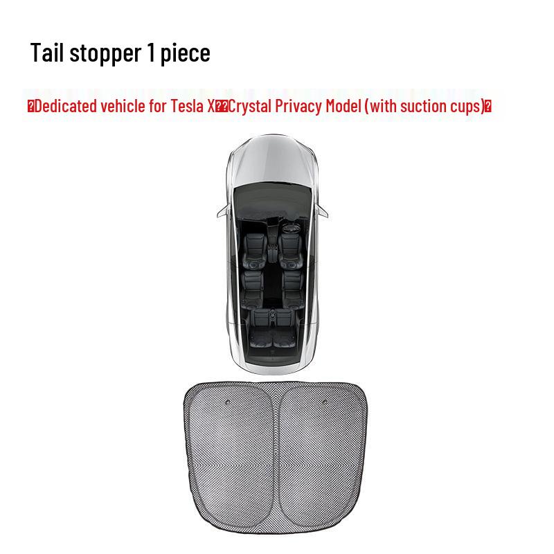 Tesla Model X Frost Crystal Sunshade for Wing Doors & Front Sunroof