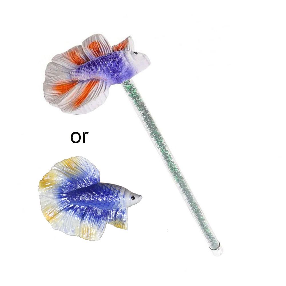 Realistic Betta Stick Decorative Fish Training Teaser Wand Betta Training Wand  Relieve Boredom фиолетовый