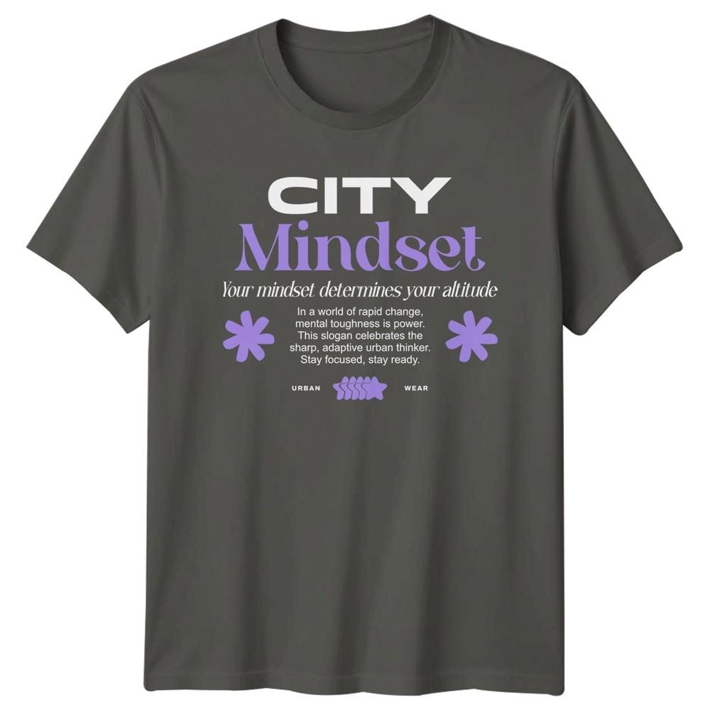 Your Mindset Determines Your Altitude TShirt Motivational Streetwear Birthday S