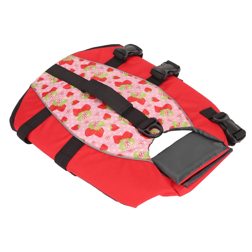 Dog Life Vest Adjustable Tear Resistant Safe Dog Floatation Swimming Jacket with Back Handle for