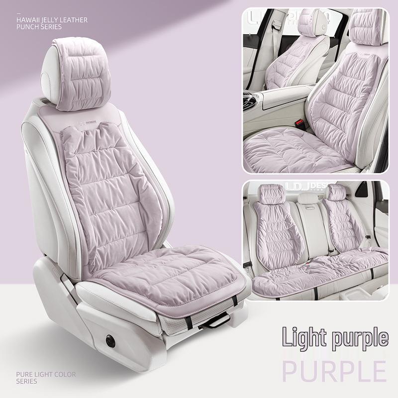 Winter Minimalist Plush Car Seat Cushion - Thickened for Warmth