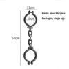 Halloween Prisoner Role-Playing Props: Handcuffs, Ankle and Foot Cuffs, Plastic Chain Link, Ball Shackles