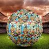 One Piece Print Size 5 Soccer Ball, Standard Match Football for Sports Game and Team Practice, Ideal Gift for Soccer Fans