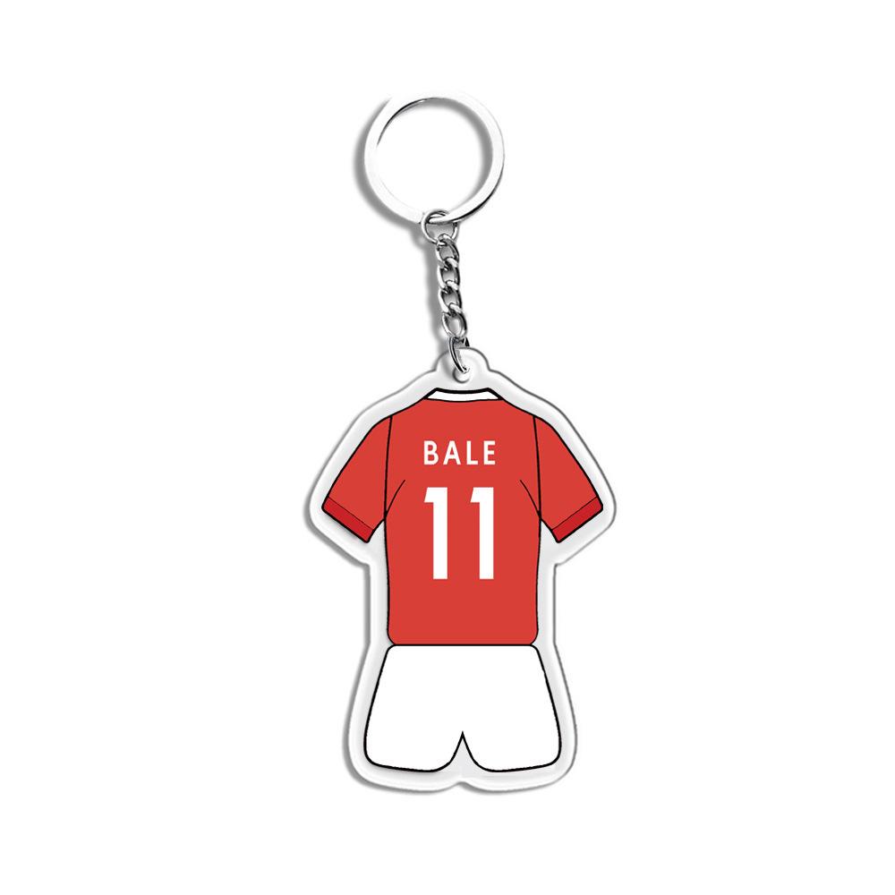 Porte-clés Joueur Étoile: Messi, Ronaldo, Neymar - Souvenirs et Cadeaux de Football en Acrylique