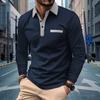 Mens Casual Long Sleeve  Shirt Classic Dress Cotton Top Lightweight Collared  Shirt With Pocket