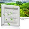 External Wall Ventilation Exhaust Cover Gravity Flaps with Automatic Closing Mechanism and Removable Blades for Cooker Hood