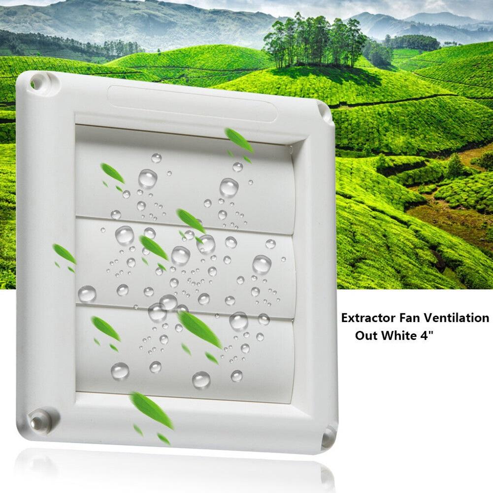 External Wall Ventilation Exhaust Cover Gravity Flaps with Automatic Closing Mechanism and Removable Blades for Cooker Hood