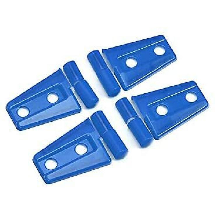 Blue Exterior Door Hinge Cover Trim Bezels Kit For Jeep Wrangler JK JKU 2007-17