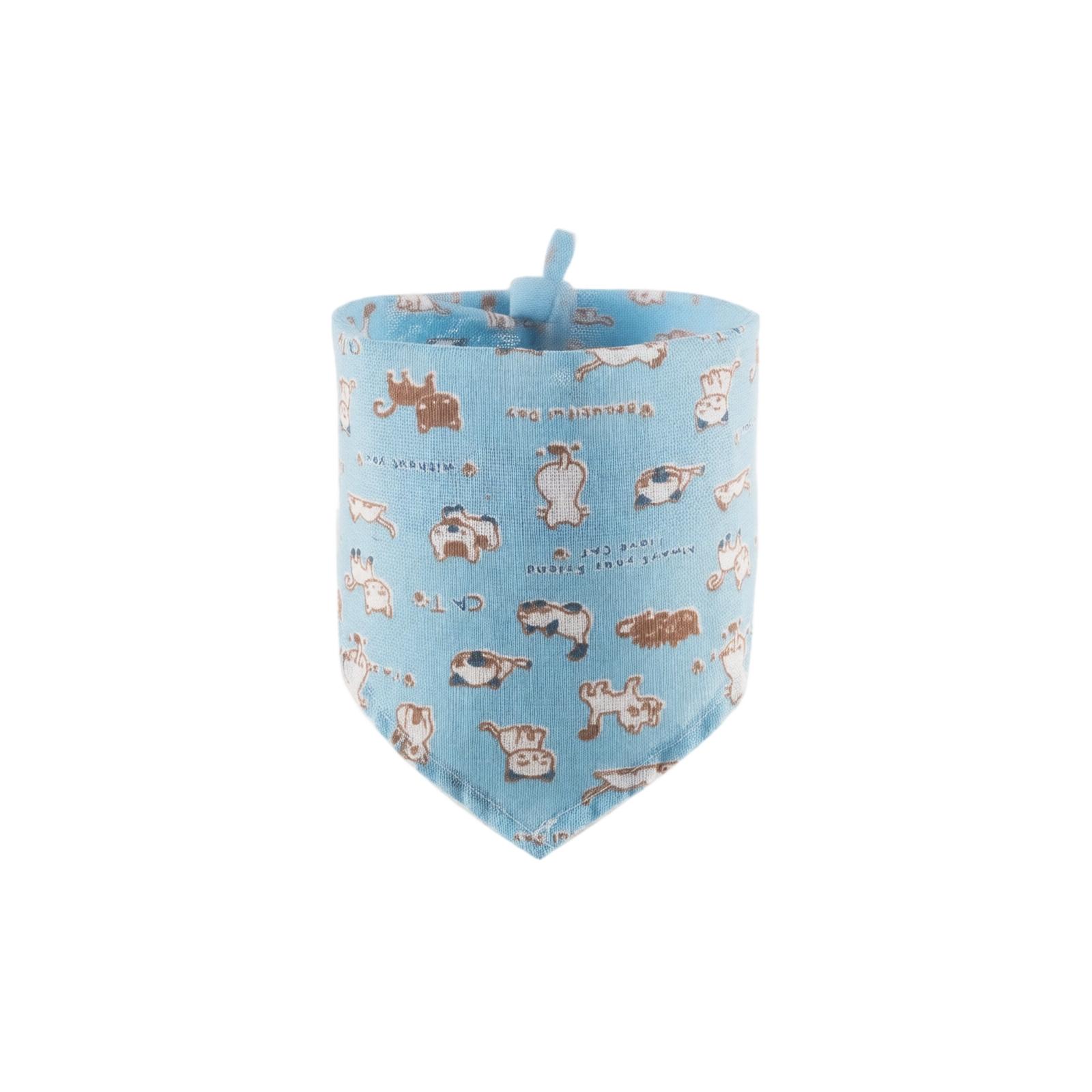 

Pet Bandana Triangle Scarf Adjustable Neck Decoration for Dogs and Cats Soft Fabric Comfortable Fit Suitable for Everyday Use One Size синий