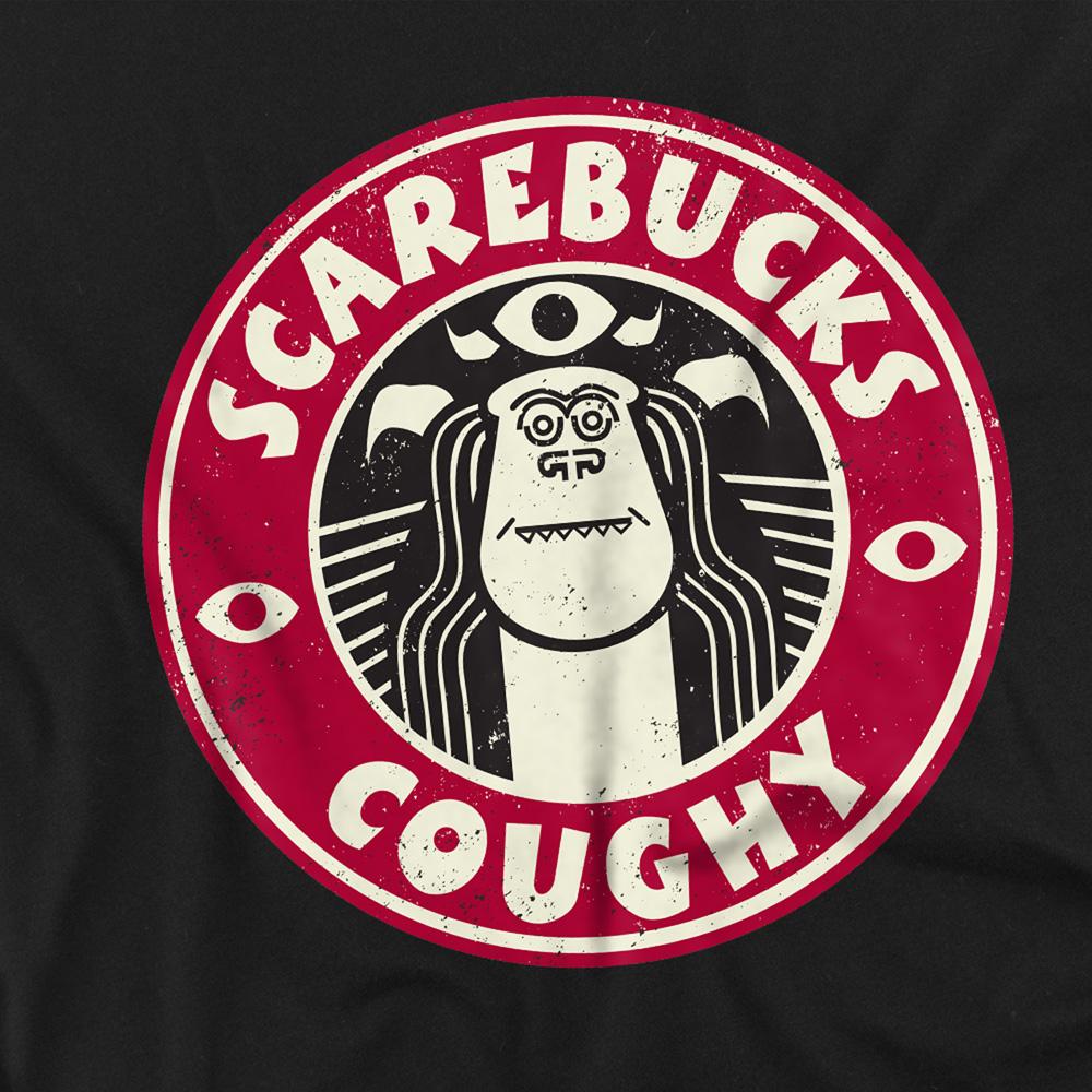Monsters At Work Unisex Adult Scarebucks Coughy T-Shirt